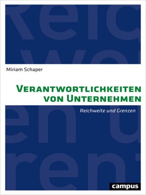 cover image of Verantwortlichkeiten von Unternehmen